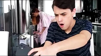 Fucking My Horny Redhead Stepmom: Blowjob, Doggy  Cowgirl Porn