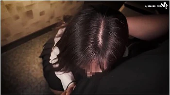 A Woman In Uniform Called By A Man Shows Off Masturbation. Standing Back With Shoes On. Sex In A Wet. (personal Shooting