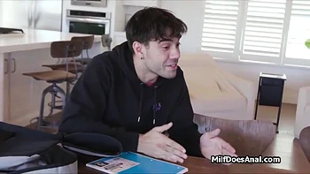 Asian Housewife Dped During Tutoring Two Studs