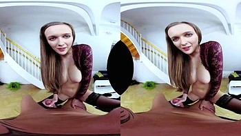 CZVR - Stacy Cruz: Blowjob, Doggy  Cowgirl Porn