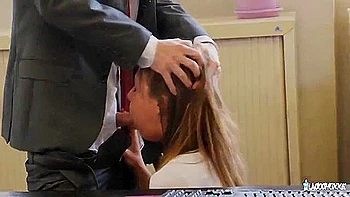 Wild Cunt & Butt Fuck In The Principals Office With French Mina Sauvage