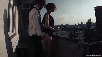 Eva Fucked Out On The Balcony - Eva Fucked Out On The Balcony