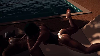 Smoking Hot Girl With Green Hair Gives a Sloppy Blowjob in POV - 3D Porn