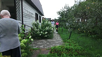 Chubby 18 y.o Teen Anal Fucked In Front Of Old Man