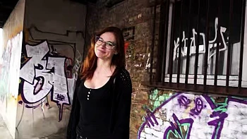 GERMAN SCOUT - Glasses Ginger Redheadh MILF Mona Einhorny