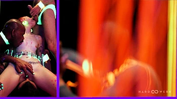 NEON GANGBANG -  Hot Wax and Hard Cocks