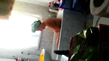 Peeking at my bathing stepmother