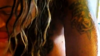 Facial for a Tattooed American Hooker from Bakersfield