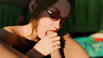 Psychedelic sex! Blowjob reverse cowgirl missionary cumshot