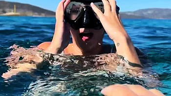 Clear Skys Blue Water With The Perfect Babe Angel Youngs