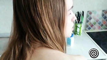 Anal Creampie with Neighbor's Cock - Cheating Girlfriend