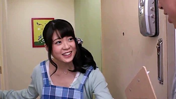 Entices Delivery Man With An Offer Of Fresh Cuisine