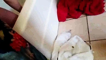 peeking at my blonde niece in the bathroom