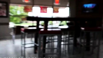 Busty amateur blonde banged in public outdoor