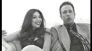 POV blowjob footjob handjob with Karla Kush eating cum