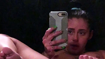 Amateur blondie solo anal masturbation