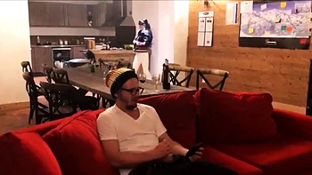 Amateur Blonde Blowjob handjob and cumshot