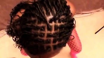 Big tittied ebony in fishnets