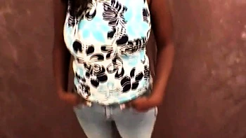 Naughty busty ebony babe sucking