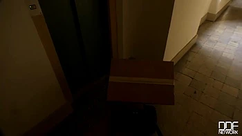 Sultry Cock Sucker: Blonde Russian Babe Swallows Cum in POV