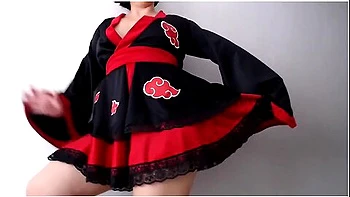 Milf Cosplayer Con Kimono Japones De Akatsuki