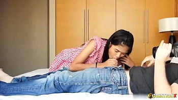 JohnTronX - A sexy amateur Asian babe sucks my dick and licks my balls: Blowjob, Brunette  Japanese Porn