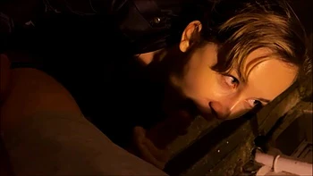 je suce un chanceux en pleine rue de nuit