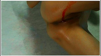 Japanese Milf Masturbates During Her Period