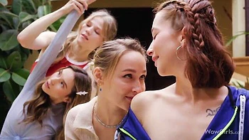 Bitchy ladies Leona MiaKelly and CollinsDiana love pussy-licking