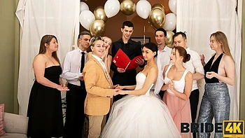 Bride party sex with astonishing dolls Ashly Rabbit and Moon Imp