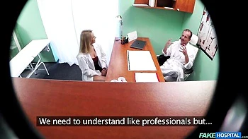 Aesthetic blonde Gauge Cute feels a doctor's cock deep in her hole