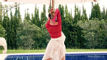 Good solo masturbation with a long-legged girlfriend Kira Kyox