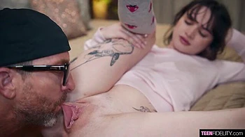 Rough fuck in the bedroom with a young and slutty brunette Remi Raw