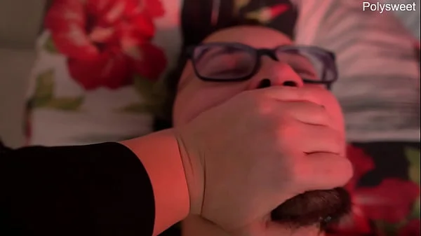 Hard sex and cum in mouth kiss