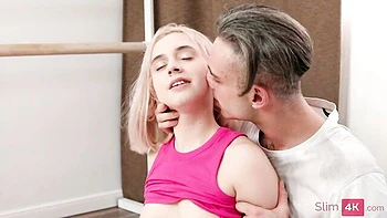 Hardcore anal fuck with a long-legged blonde teen Molly Cute