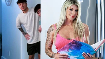 Good doggy style fuck with a hot busty blonde Taylor Wild