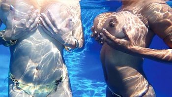 Gorgeous pool solo with a big-boobed mademoiselle Valory Irene