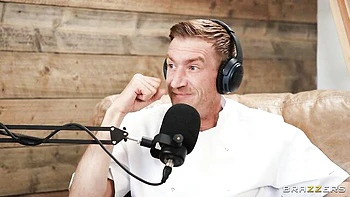 Babe in a sexy red dress Sophia Isabella rammed by large dong