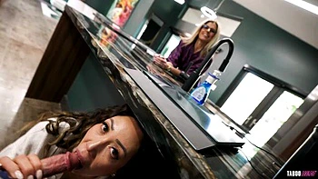 POV missionary pose fuck with a big-boobed brunette Kaya Knight