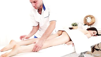 Astonishing dick-riding session with a hot long-legged brunette Eveline