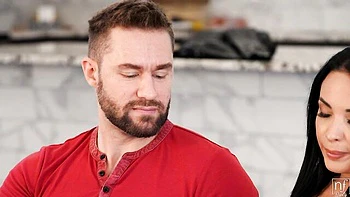 Awesome dick-riding session with a busty brunette Anissa Kate