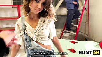 Ingenious Elena and Ricky's sex with stranger smut