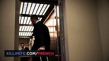 French Girls At Work featuring Blue Angel's natural tits clip