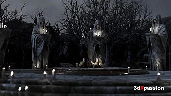 Deep throat xxx with fascinating puss from 3DXPassion