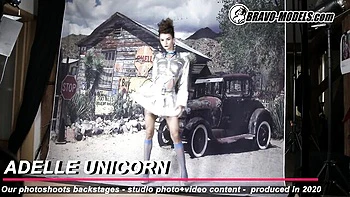 Sex hungry Adelle Unicorn and Adelle at reality clip