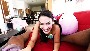 Teen Loves Black featuring Jade Greene's brunette sex