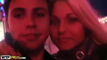 Public fuck with gf in fishnets