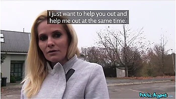 Blonde Milf With Big Boobs Fucks A Stranger For Cash With Lilly Peterson