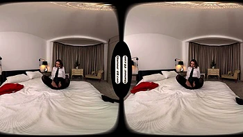 Antonia Jay Silent Study Session: College Tease Turns Filthy