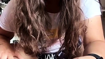 Brunette solo honey shows her masturbating skills